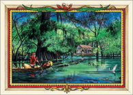 Louisiana Swamp Christmas Card